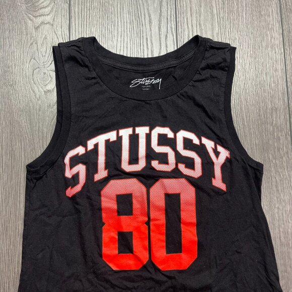 Stussy Tank Top Black X Small XS Streetwear 80 Sleeveless - Picture 2 of 7